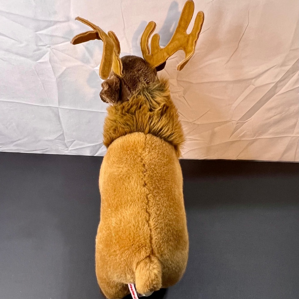 Aurora Destination Nation Caribou Reindeer Plush Brown Tan Standing 12in - Picture 3 of 7
